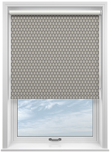 Emily Bond Jaipur, Smoke - Twist&Fit Roller Blind